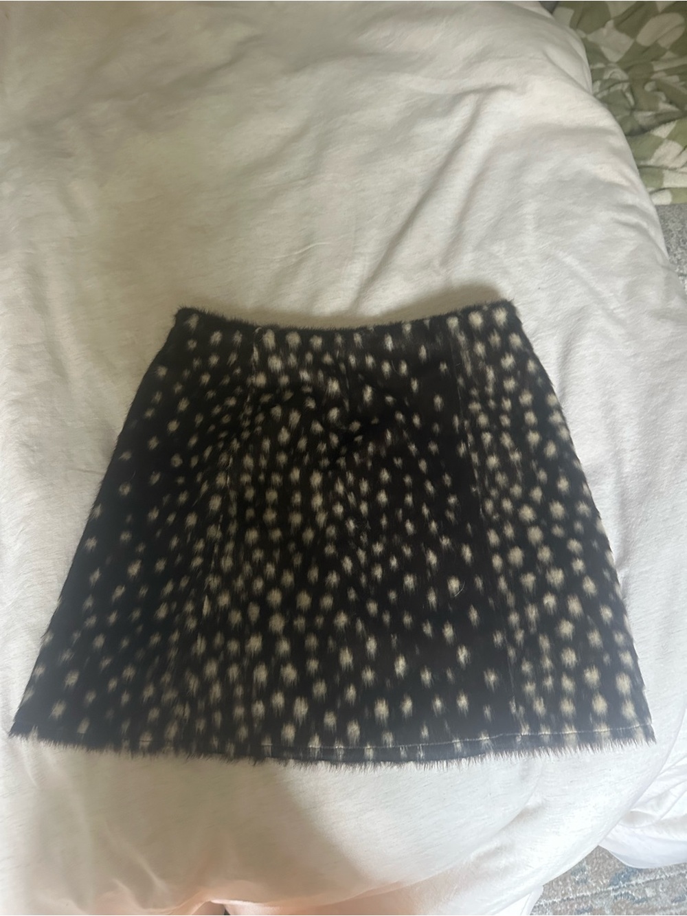 Pony hair Mini Skirt